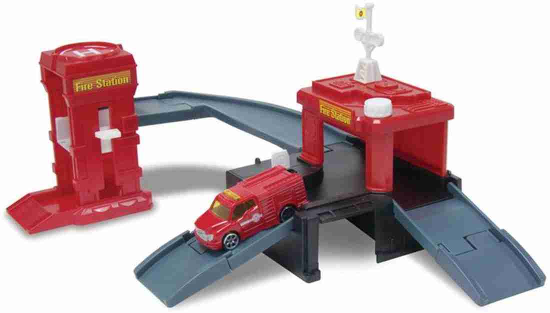 Motor max fire station playset top