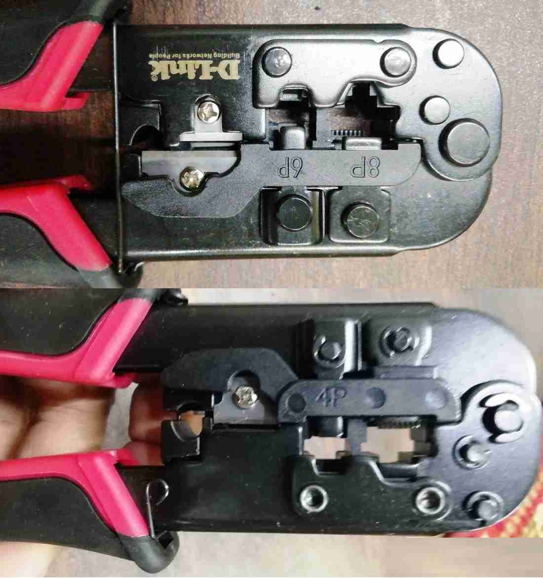 D Link NTC 001 Modular Plug Crimper RJ 45 RJ 12 RJ 11 with Flat
