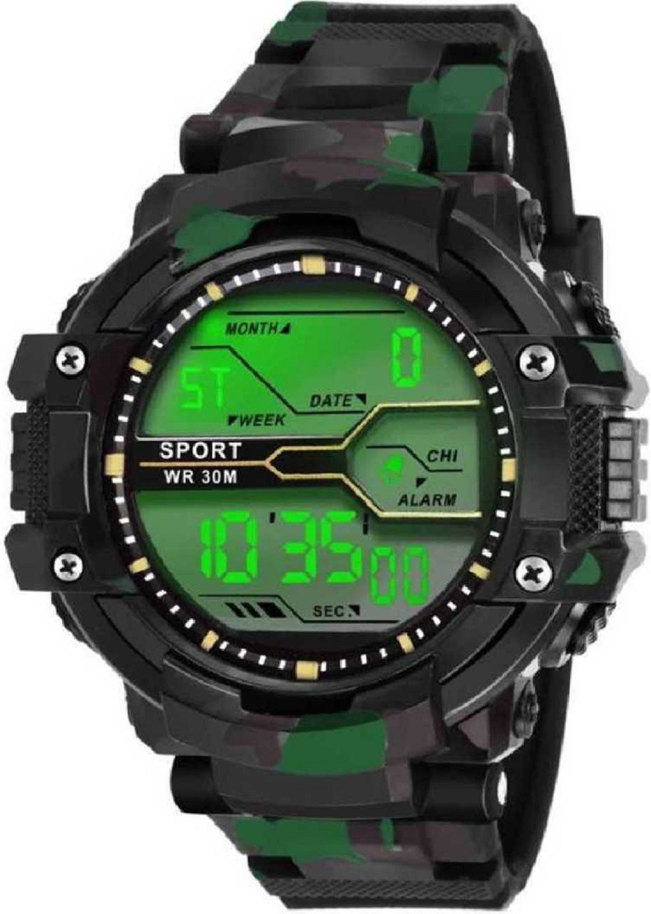 Military style digital best sale watches