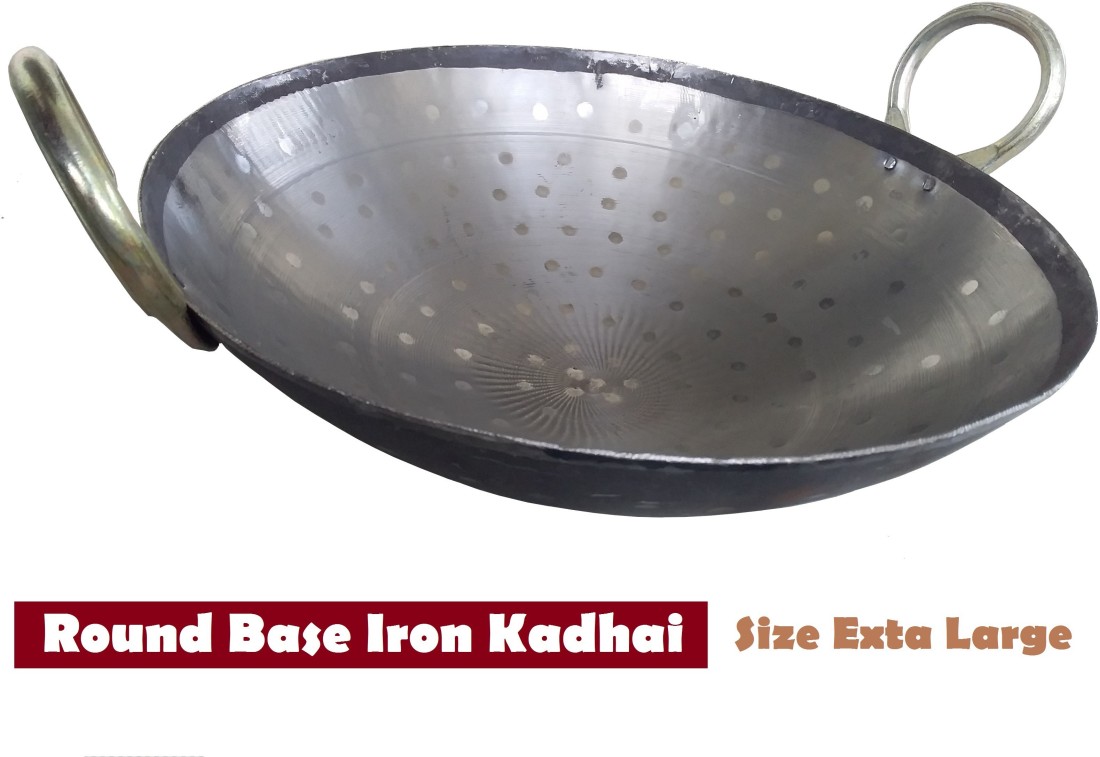 Brodees Iron Kadahi 27 Cm - Flat Bottom