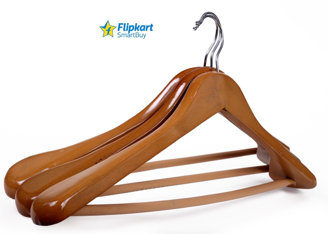 Flipkart SmartBuy Wooden Coat Pack of 12 Hangers For Coat Price in