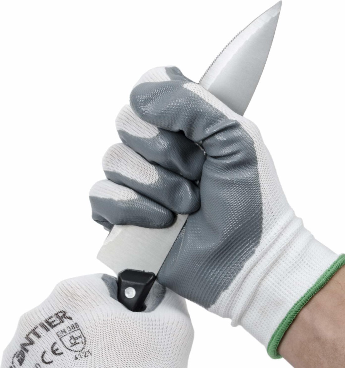 VEZUAL Industrial white grey Hand Safety Gloves Cut Resistant Non Slip Free  Size 2 PAIR Nylon Safety Gloves Price in India - Buy VEZUAL Industrial  white grey Hand Safety Gloves Cut Resistant