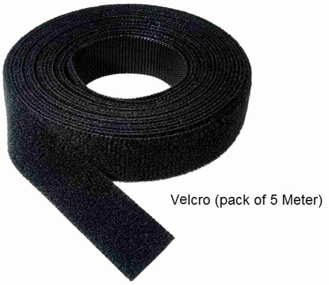 Buy LifeKrafts Black Self Adhesive Velcro Tape 25 m x 25 mm Online