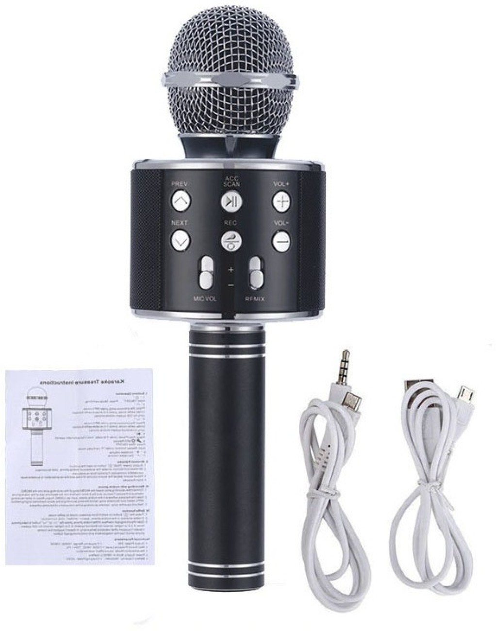 divinestar WS 858 Wire Wireless Microphone Smule App Wireless