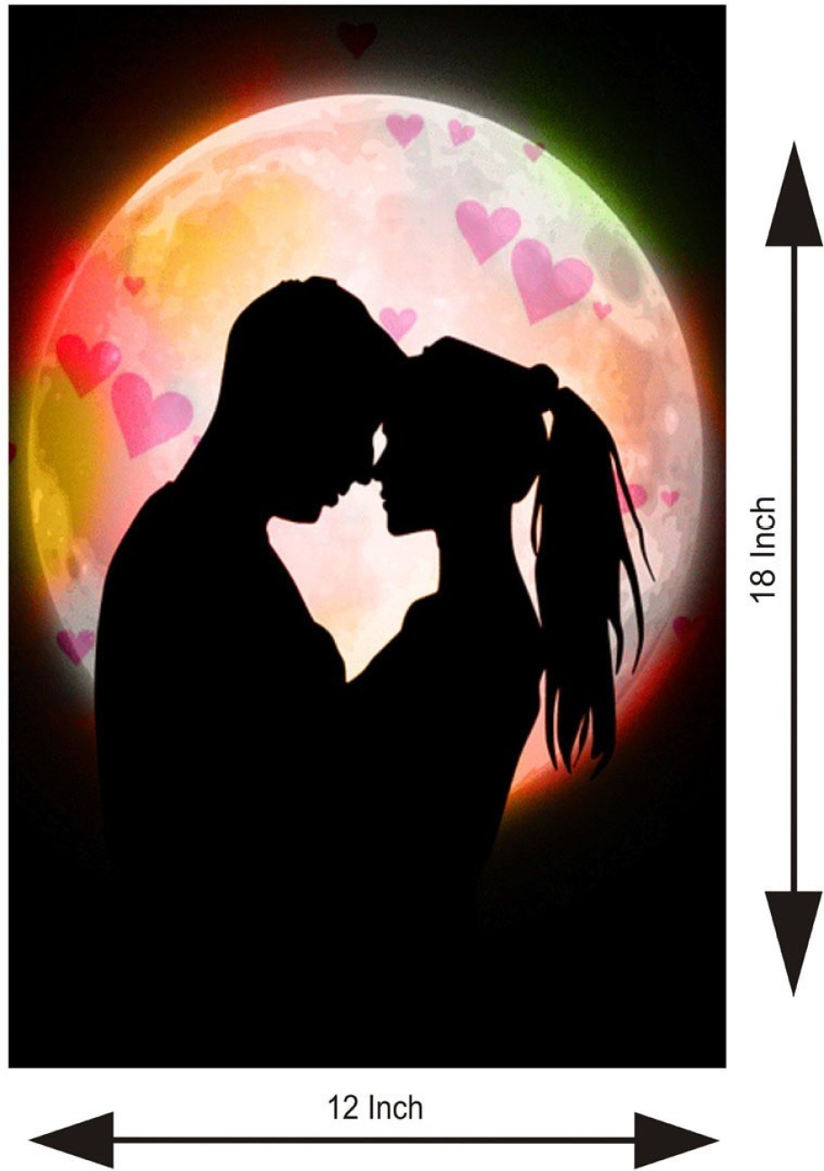 DivineDesigns 41 cm Couple Love Sticker Self Adhesive Sticker Price in  India - Buy DivineDesigns 41 cm Couple Love Sticker Self Adhesive Sticker  online at