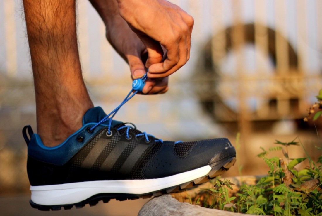 No-Tie Shoelaces  Royal Blue Round Laces