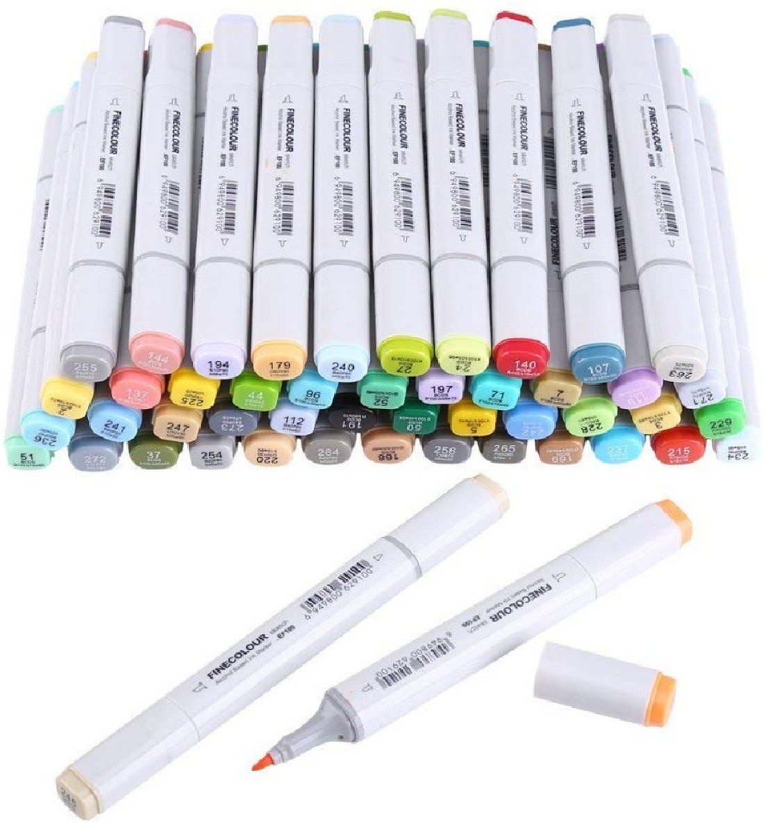 Finecolour EF100 Art Markers for Adults, Artists and Kids - Dual