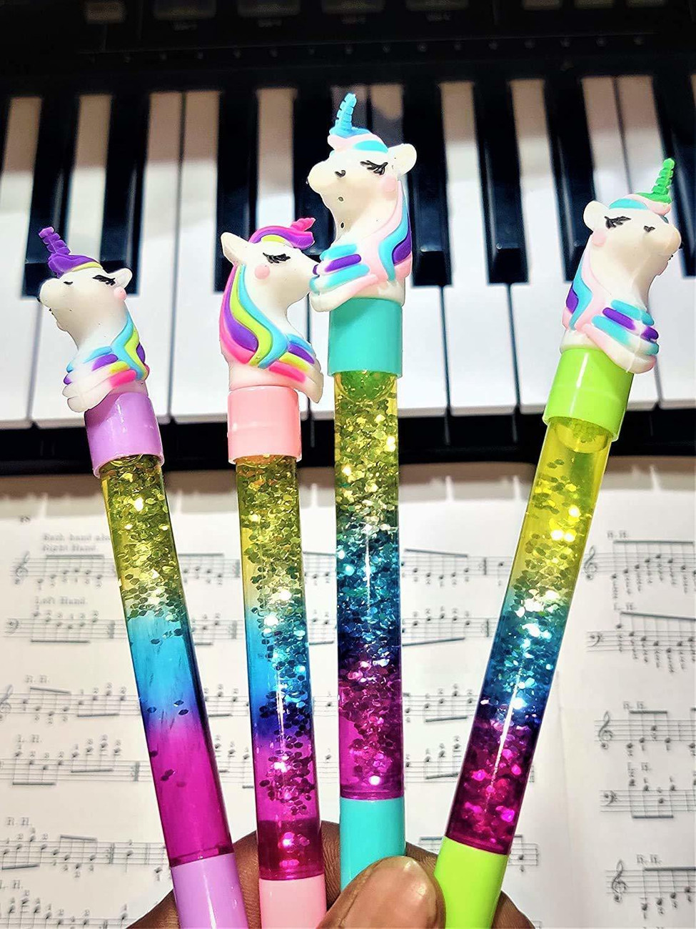 Unicorn glitter sales pen