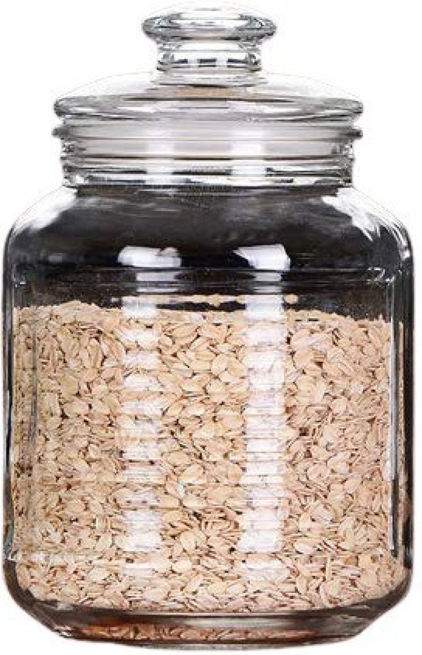 Glass JAR for Storage Random Design 2300ML, Big Size Pop Jar