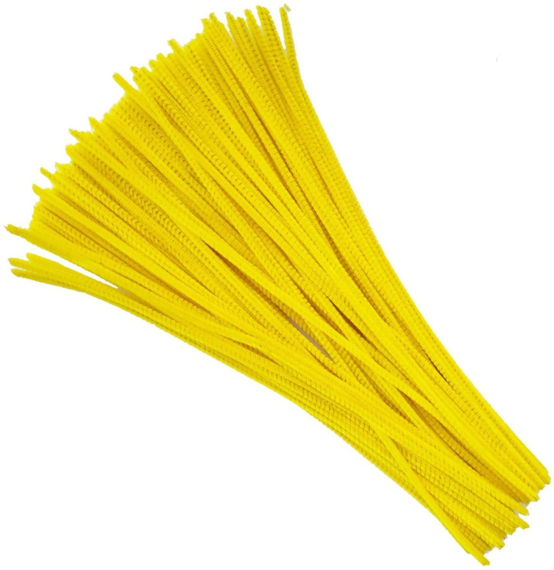 12 Chenille Stem Pipe Cleaner: Yellow (25)