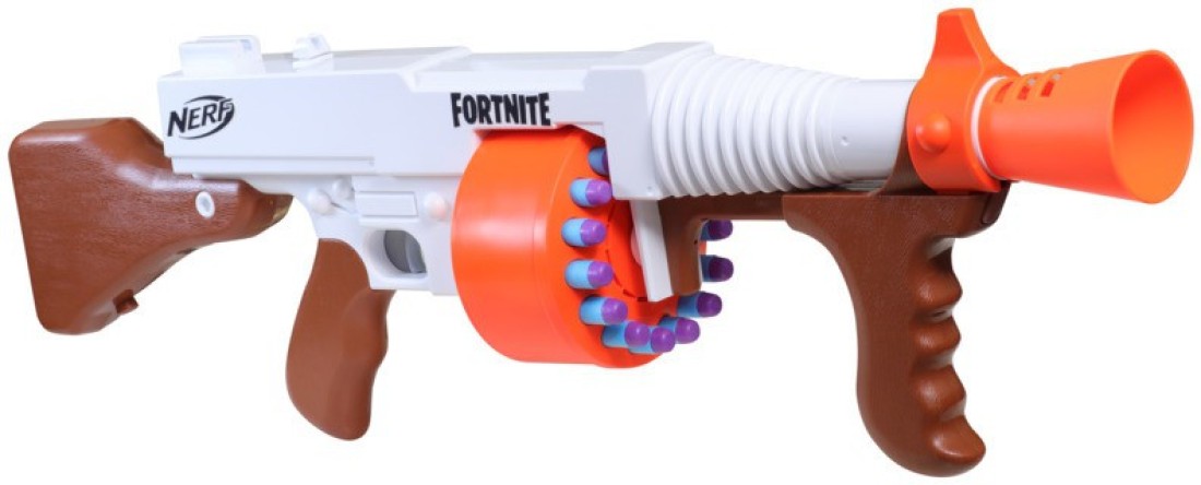 NERF Fortnite DG Dart Blaster, 15-Dart Rotating Drum, Pump Action, 15  Darts, Inspired Fortnite Video Game