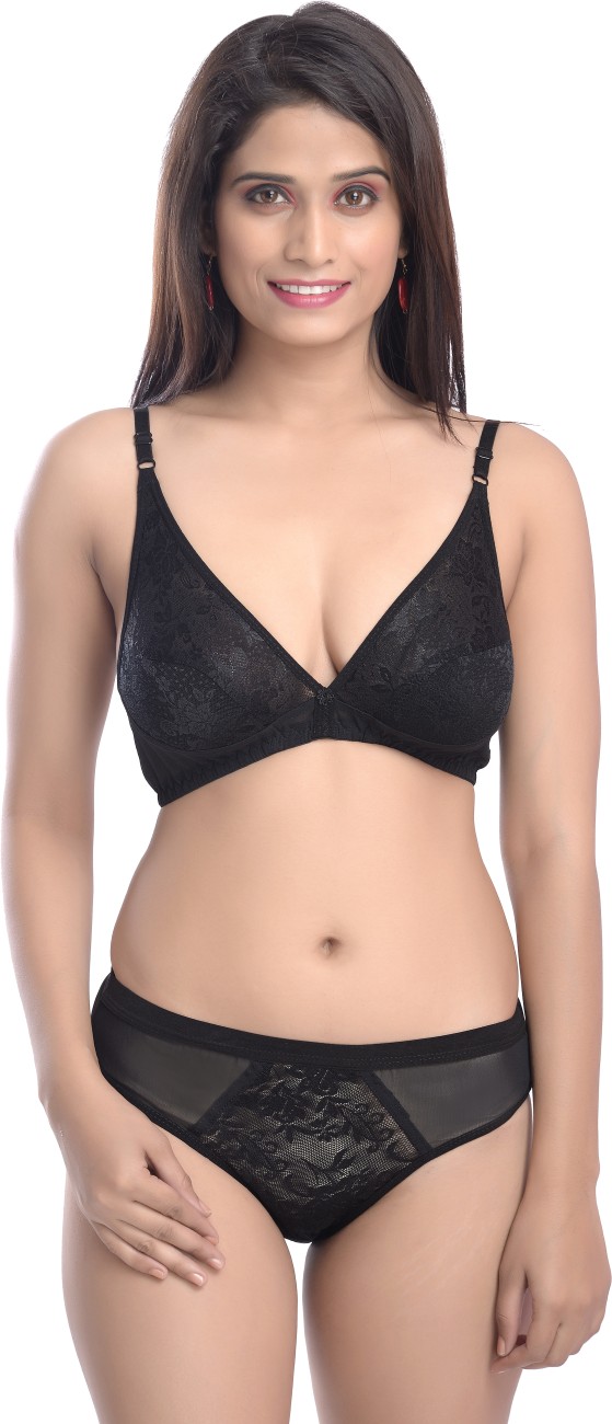 Beautiful Cotton Blend Bra & Panty Set, पैंटी सेट - Mila