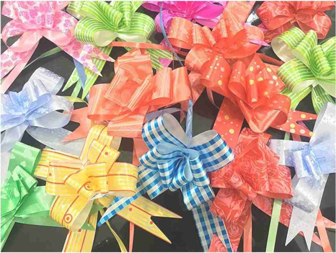 imtion ( Pack of 100 full ) gift flower ribbon for gift wrapping pesting  flower ribbon - ( Pack of 100 full ) gift flower ribbon for gift wrapping  pesting flower ribbon .