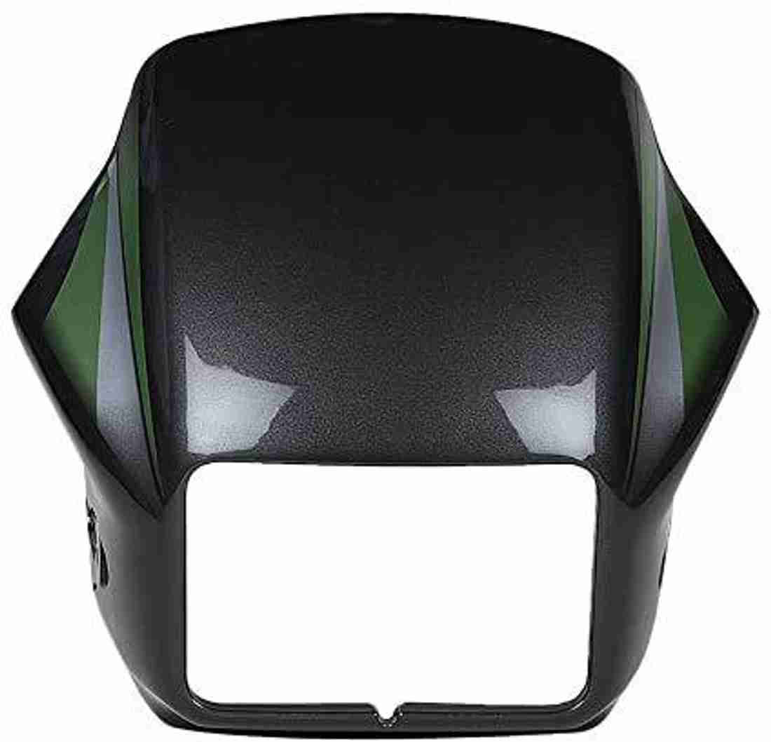 zalak Headlight Visior for Splendor Plus grey green Bike
