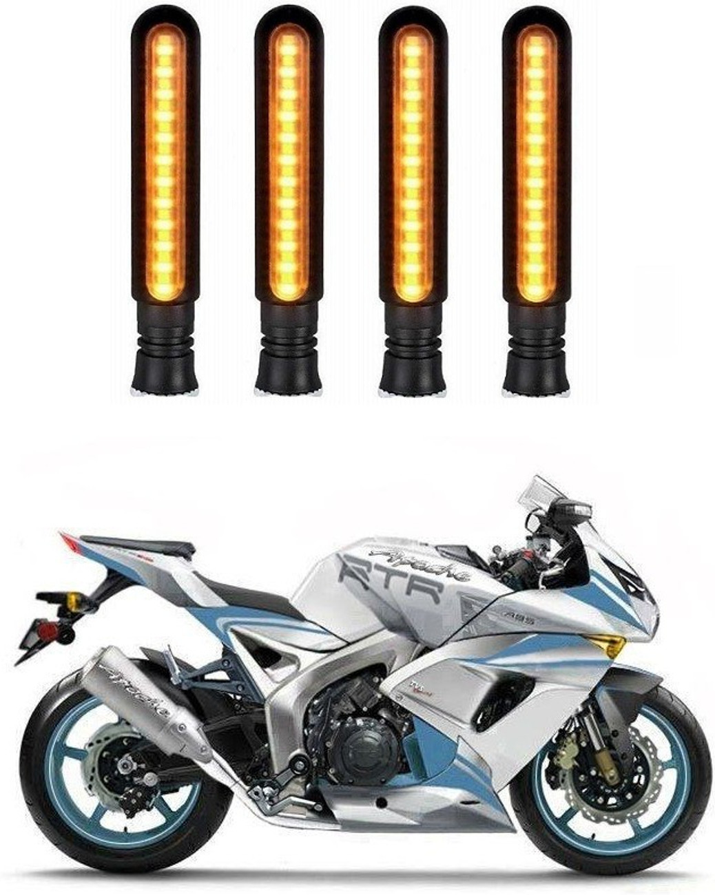 Delhismart Side LED Indicator Light for TVS Apache 220 Price in
