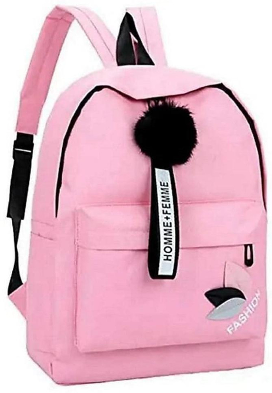 Flipkart KGN COLLECTION Cute Design College School Bag For Girls Pink Backpack