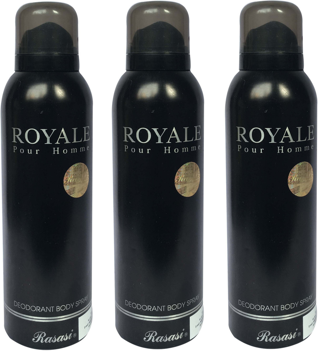 RASASI Royale Pour Homme Pack of 3 Deodorant Spray For Men