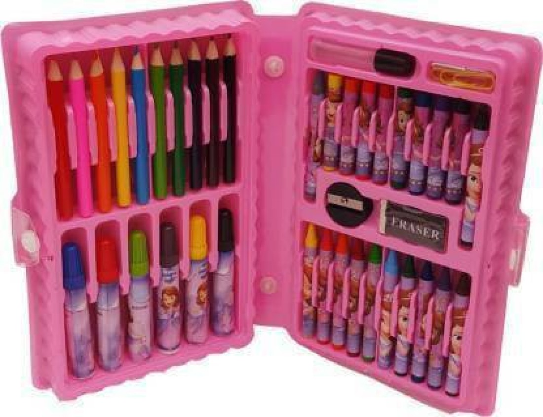 DolbyCreation 46 PCS Colour pencil set for kids Colors Box Color  Pencil Crayons, Water Color - COLOUR SET
