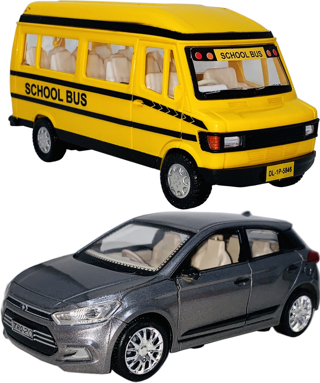 Plastic Mini Toy Car Set, For School/Play School
