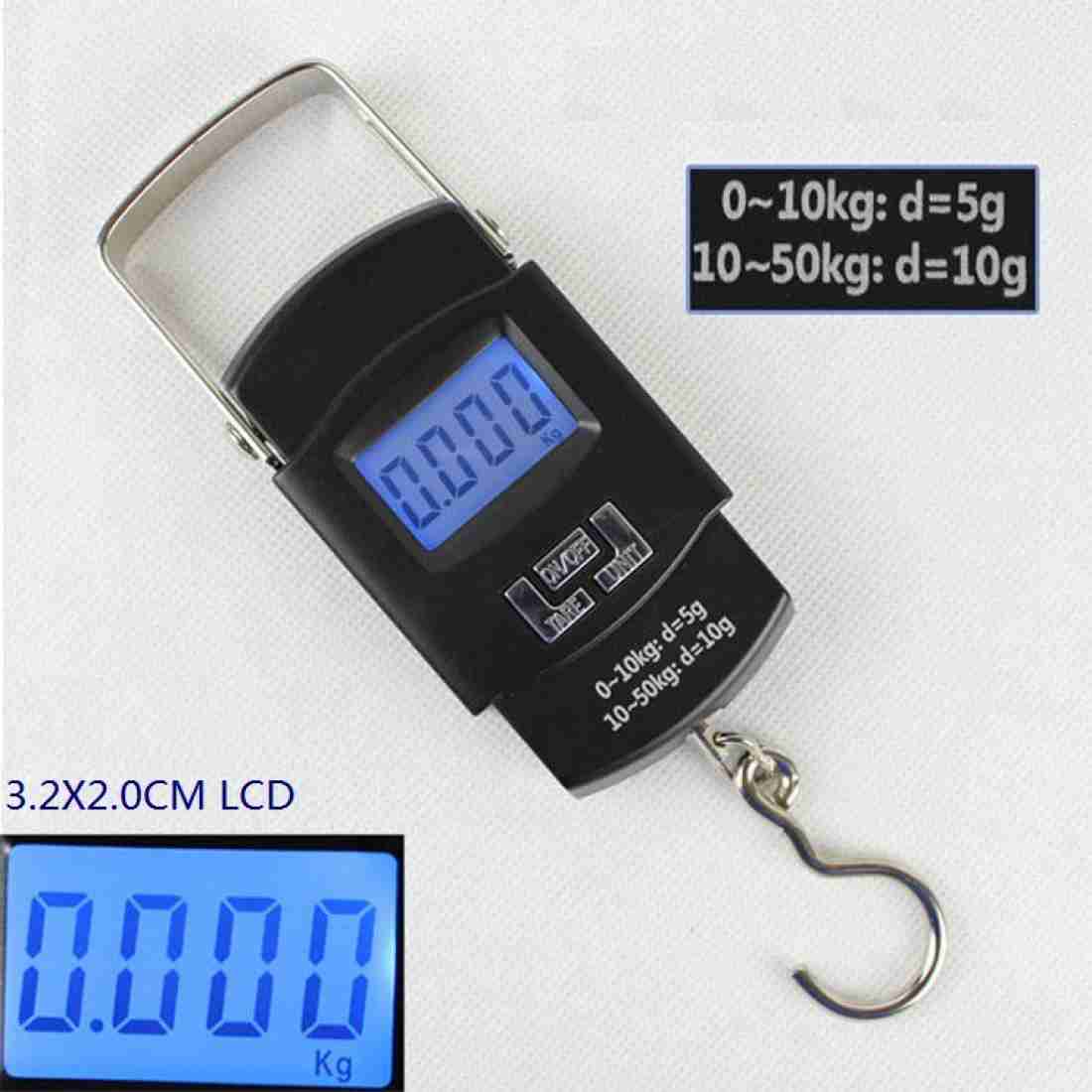 Glancing 10G-50Kg Digital Hanging Luggage Fishing Weight Scale MC408 Weighing  Scale Price in India - Buy Glancing 10G-50Kg Digital Hanging Luggage  Fishing Weight Scale MC408 Weighing Scale online at