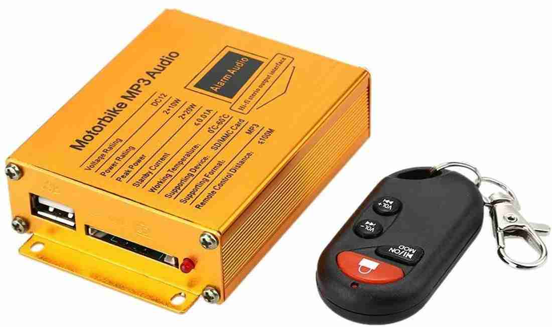 Xezon Anti Theft Motorcycle MP3 Player Speakers Audio Hi Fi Sound