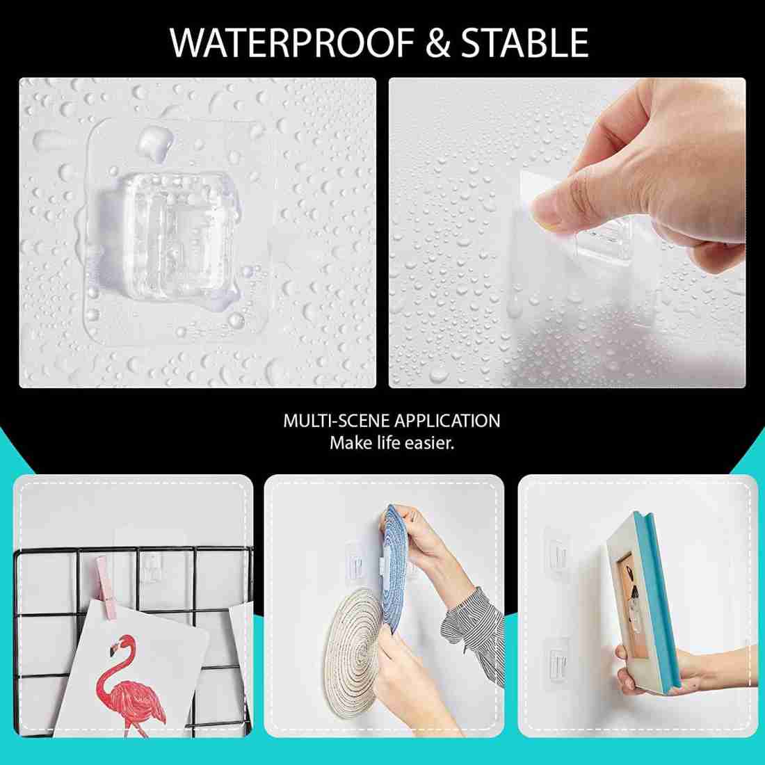 Newvent Double Sided (Male/Female) Waterproof Transparent Self
