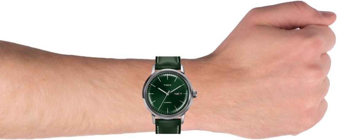 Timex marlin best sale day date green