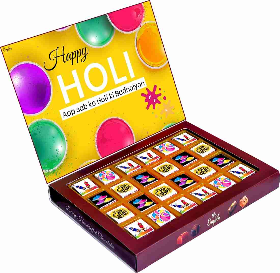 Expelite Best Holi Chocolate Gift Online 24 pc Holi Gift For