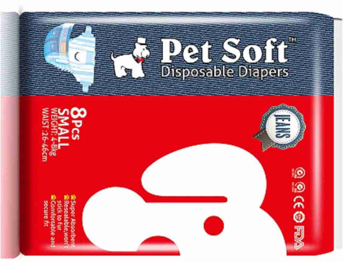 Buy Pets Empire Pet Soft Pet Disposable Female Puppy Dog Diaper Small  26-46cm ,12 pcs Online at Best Prices in India - JioMart.