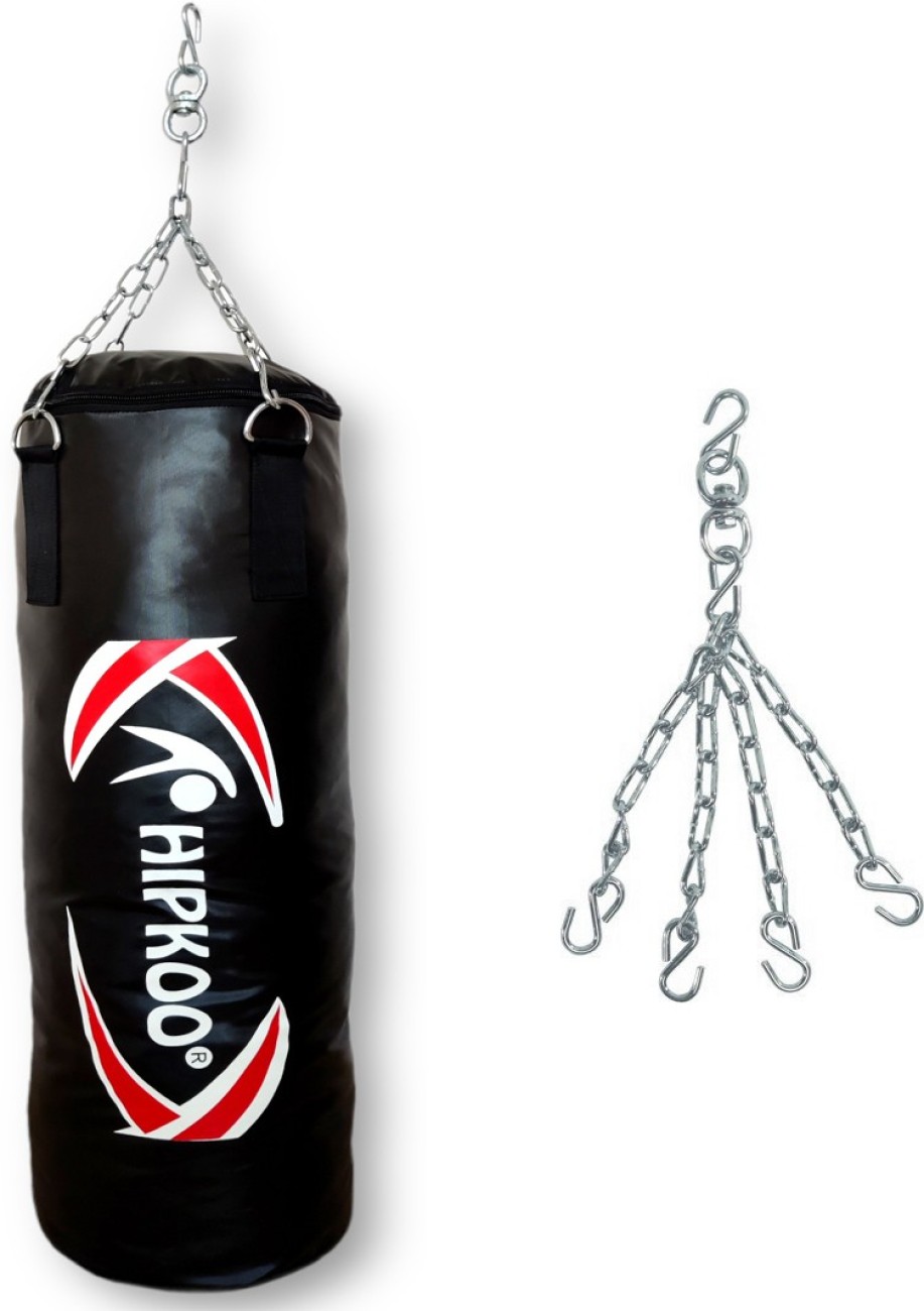 Hipkoo Sports Pro 3 Unfilled Boxing Punching Bag 3 Ft With Steel Hanging Chain Hanging Bag