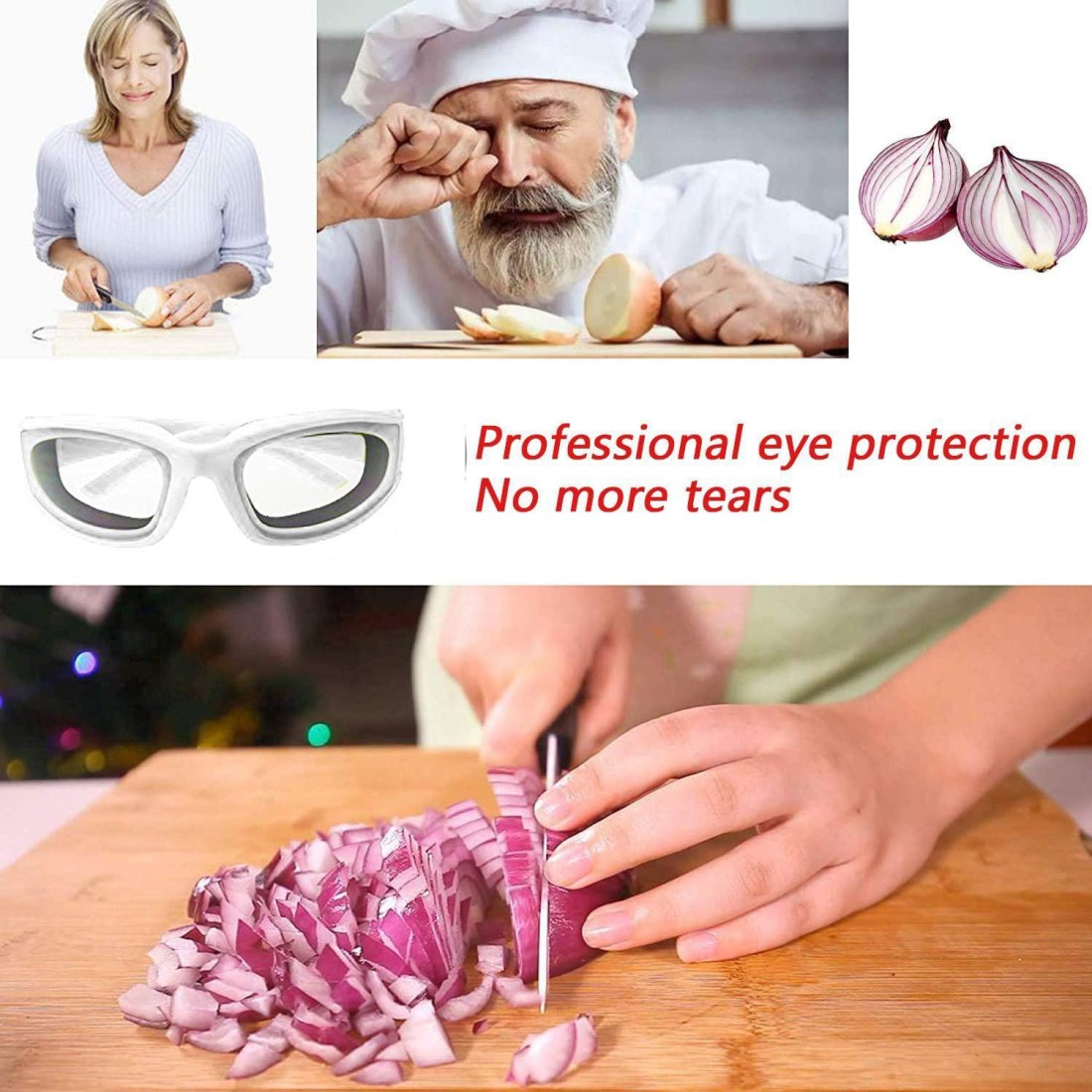 1pc Kitchen Eye Protection Onion Cutting Glasses