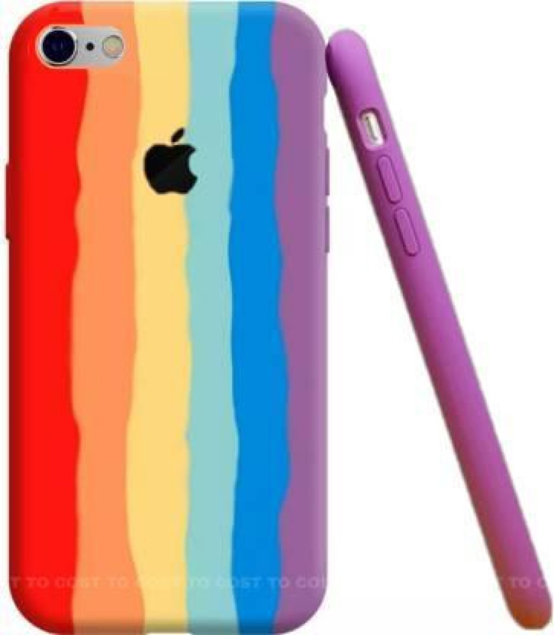 Thermobeans Plastic Printed Design Hard Back Cover for iPhone 7 Plus/iPhone  8 Plus, Rainbow (Pink) : : Electronics