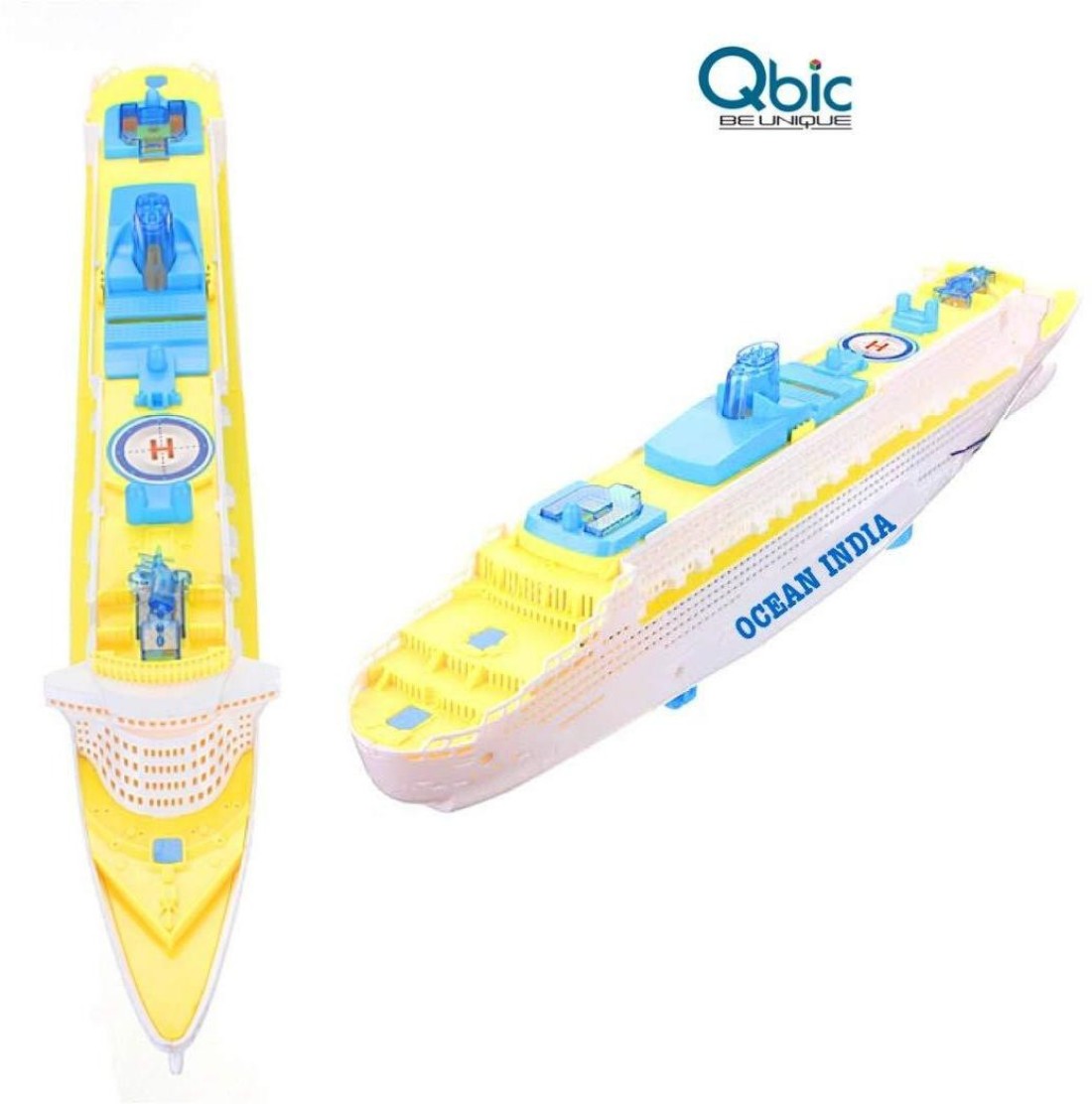 QBIC Ocean India Toy Cruise Ship Model Automatic Ocean Liner with Musical  Flashing Light Electric Toy for Children and Decor - Ocean India Toy Cruise  Ship Model Automatic Ocean Liner with Musical