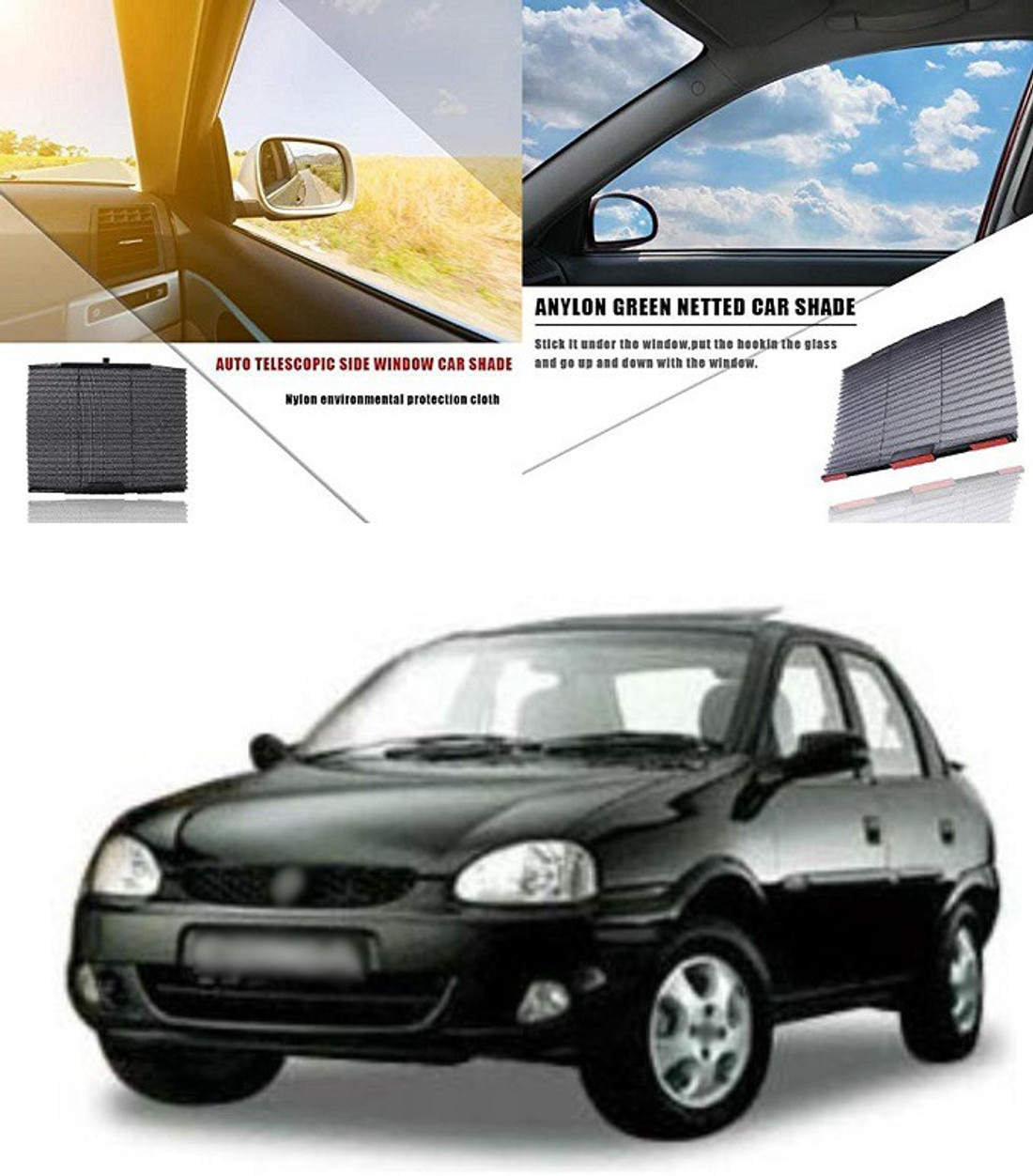 PRTEK Side Window Sun Shade For Opel Corsa Price in India Buy