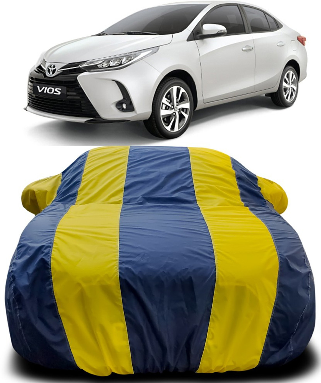 AutoBurn Car Cover For Toyota VIOS With Mirror Pockets Price in