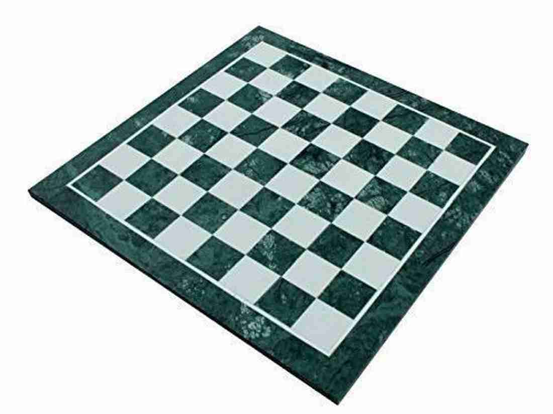 StonKraft 12 x 12 Stone Chess Board with Wooden Base - Chess Game