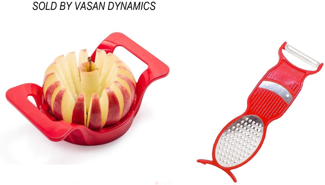 Xudo Apple Slicer/Apple Chopper/Apple Cutter Apple Slicer Red Kitchen Tool  Set