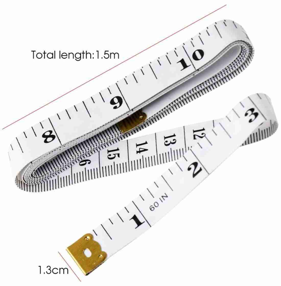 H HADDU 1.5m Body Measuring Ruler Sewing Tailor Tape Measure Mini Soft Flat  Ruler Centimeter Meter Sewing Measuring Tape Measurement Tape (1.5 m) Measurement  Tape Price in India - Buy H HADDU