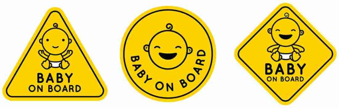 Digi2cart BABY ON BOARD WARNING STICKER Emergency Sign Price in India - Buy  Digi2cart BABY ON BOARD WARNING STICKER Emergency Sign online at