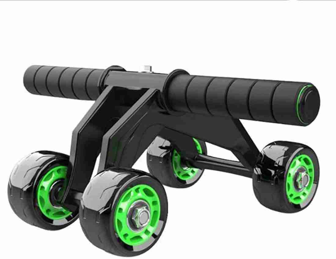 Manogyam 4 Wheels Power Wheel Triple Abdominal Roller Abs Workout