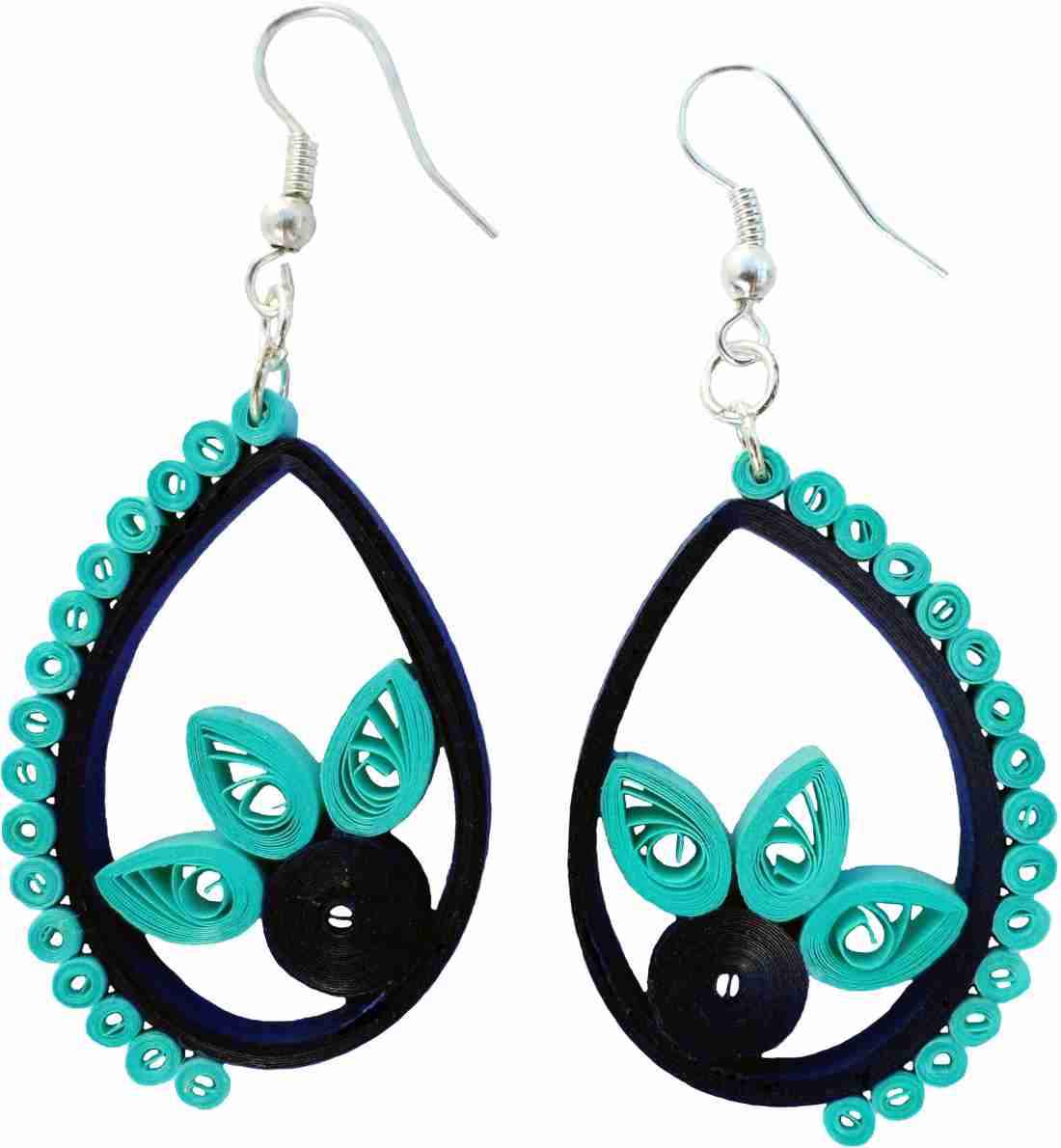 Simple quilling hot sale earrings designs