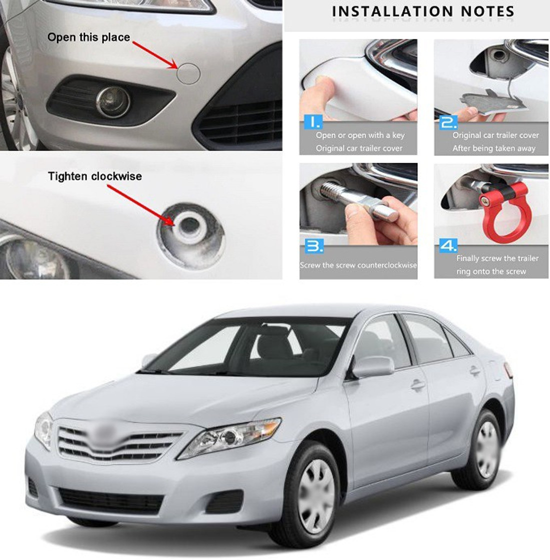 Camry clearance tow hook