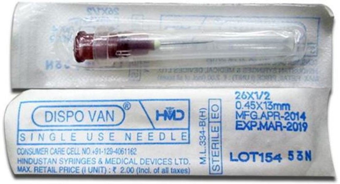 DISPOVAN HINDUSTAN SINGLE USE SYRINGE IN ( 1ML X 50PICS. ) Medical Needle  Price in India - Buy DISPOVAN HINDUSTAN SINGLE USE SYRINGE IN ( 1ML X  50PICS. ) Medical Needle online at