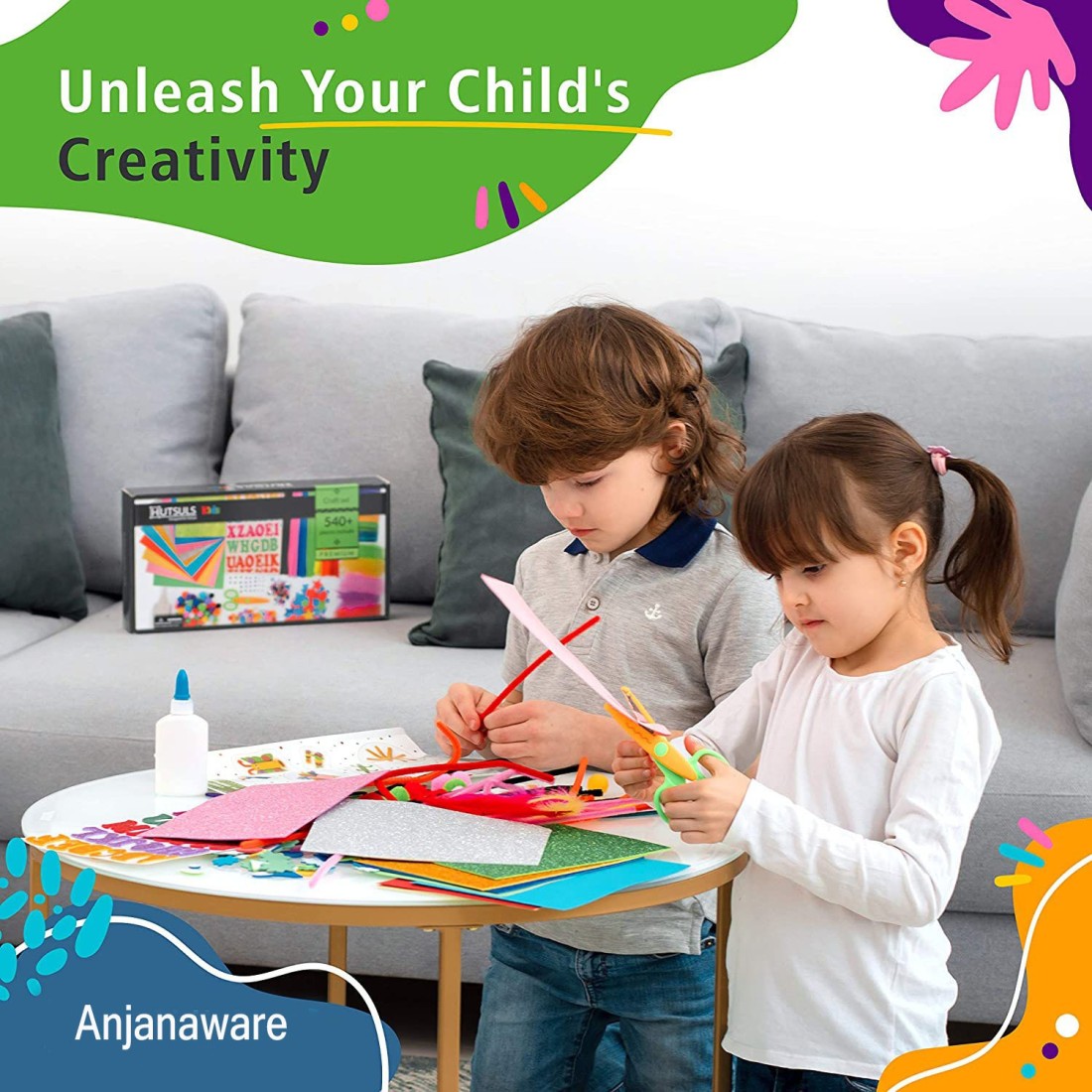  anjanaware Hobby Kit for Kids, Drawing Kit, Stationery Kit, Best for Gifting