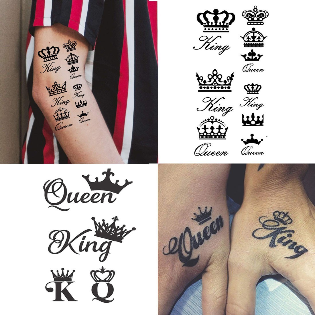 surmul King Queen All Desgin Temporary tattoo For man and Woman Temporary  tattoo - Price in India, Buy surmul King Queen All Desgin Temporary tattoo  For man and Woman Temporary tattoo Online