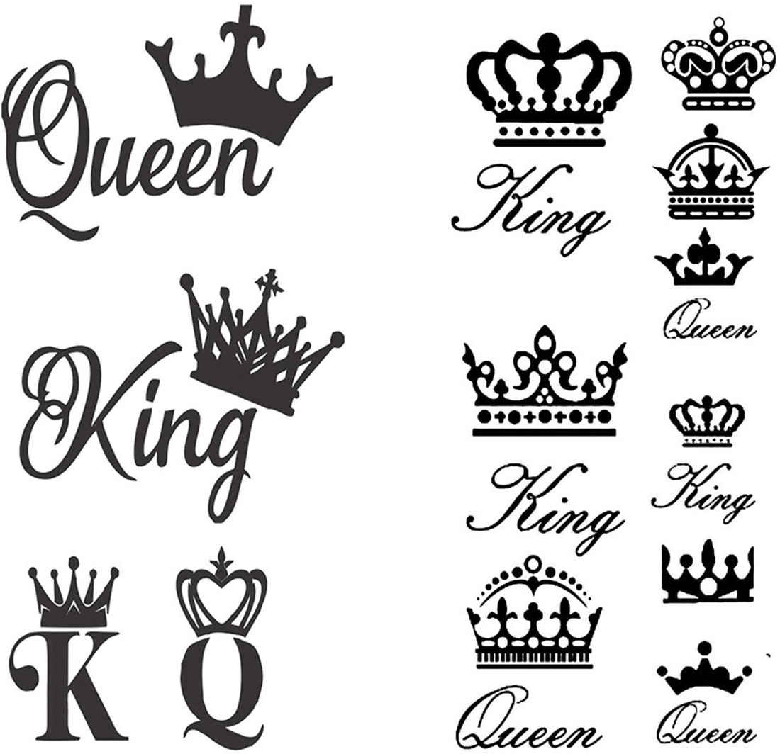 surmul King Queen All Desgin Temporary tattoo For man and Woman Temporary  tattoo - Price in India, Buy surmul King Queen All Desgin Temporary tattoo  For man and Woman Temporary tattoo Online