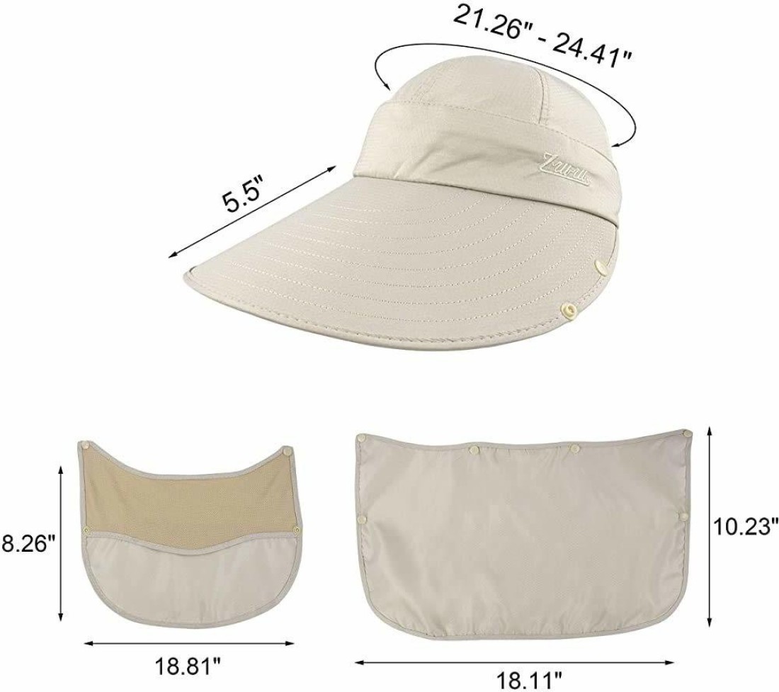 Zorbes Fashion Women Wide Brim Hat For Girl Women Uv Protection Summer Sun Hat