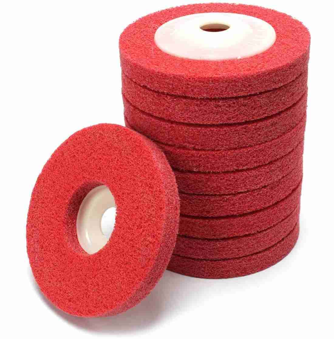 zua 10 Piece Nylon Fiber Buffing disc 4 inch polishing pad