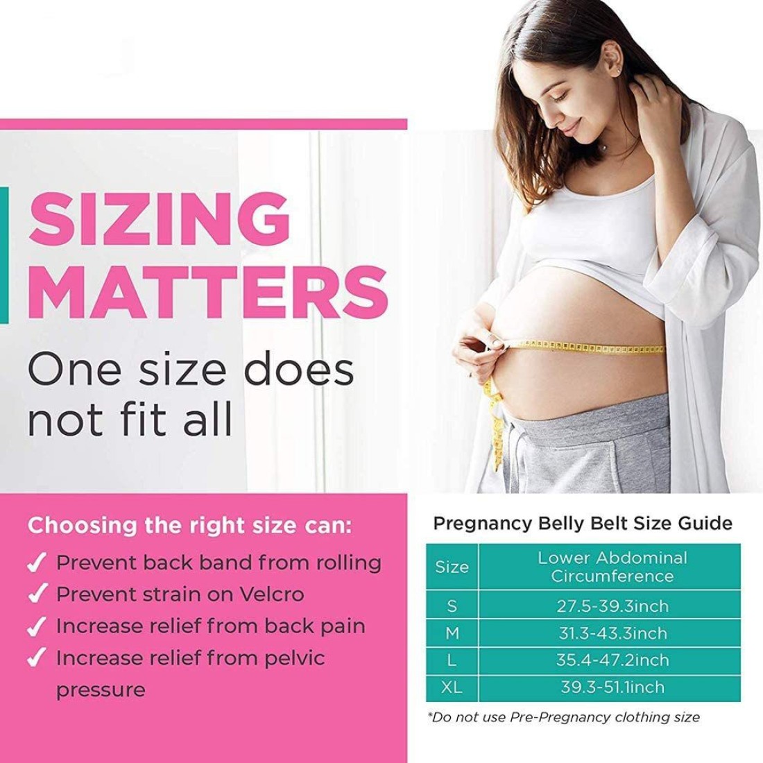 Vinayakart Prenatal Maternity Belt - Pregnancy Support - Waist