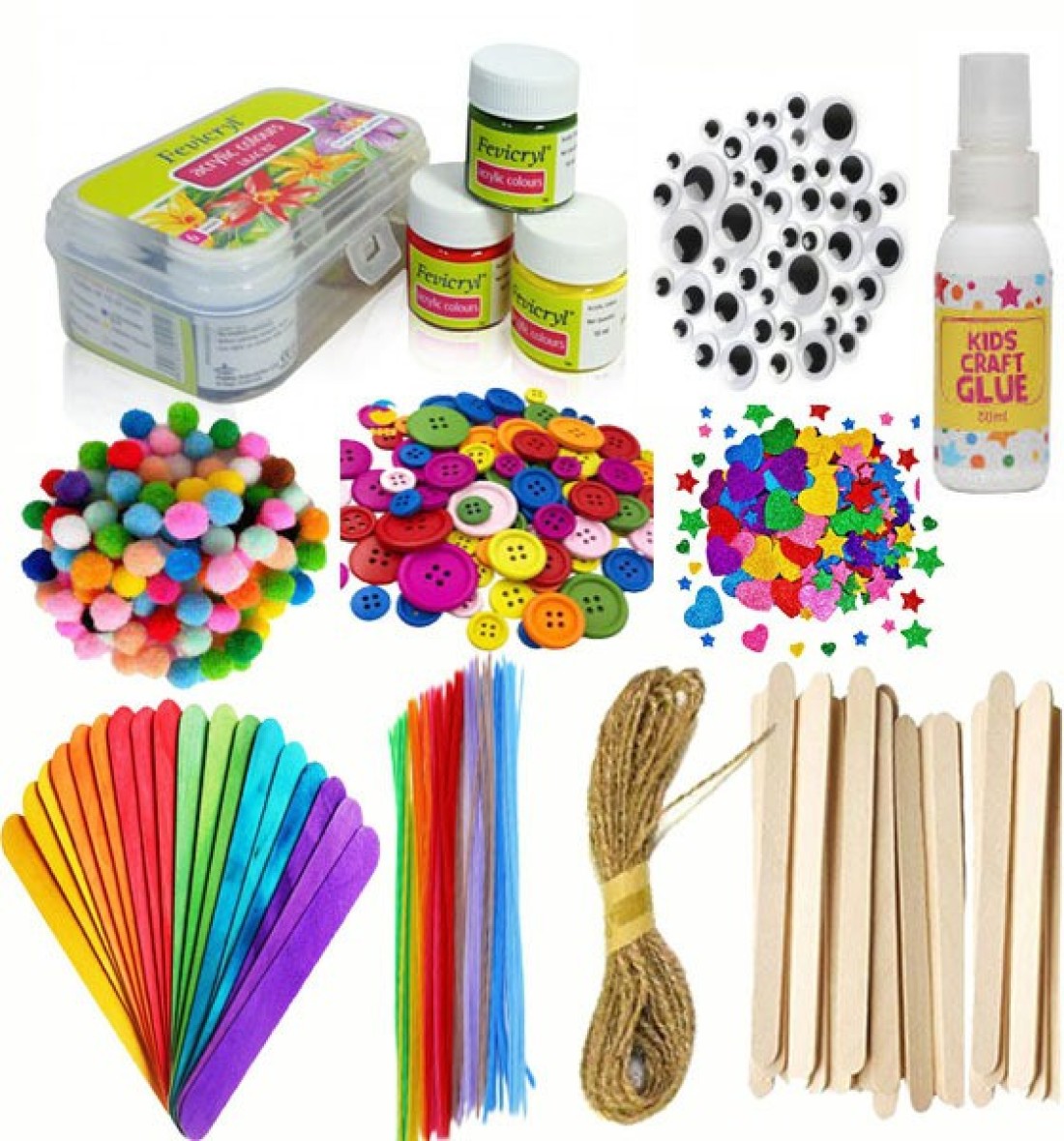 anjanaware Activity Kit All-In-One DIY Craft Set for Kids from 5